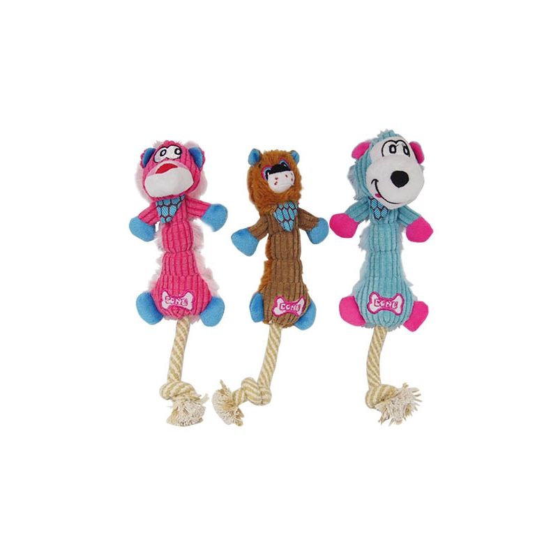 [HT0320] Peluche cuerda Leona rosa (27*10cm.)